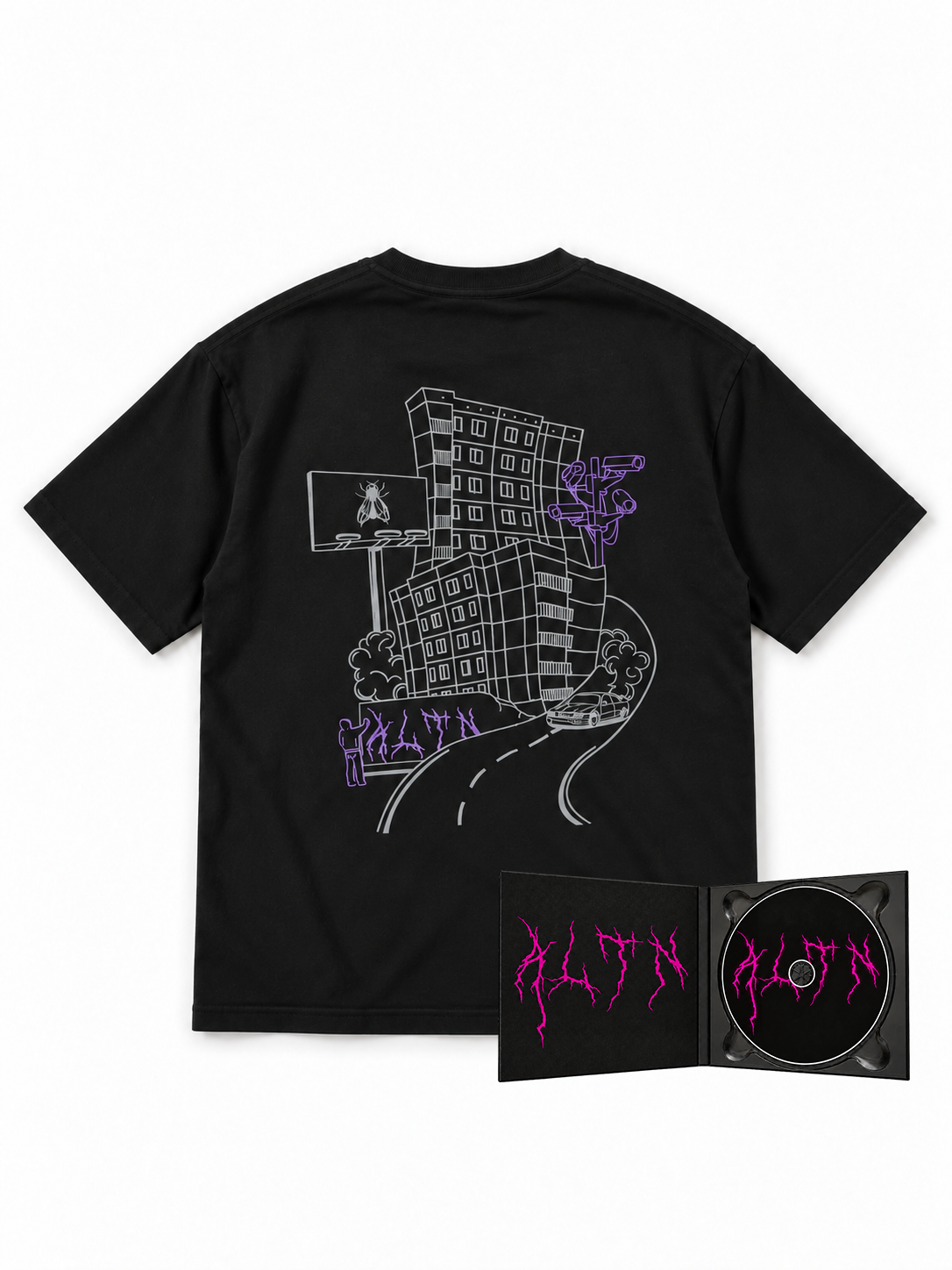 ZESTAW PŁYTA ALTN MIXTAPE + BLACK T-SHIRT - ALTANA X GORED