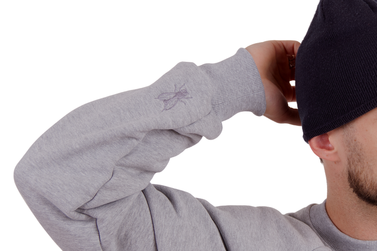 HEAVY CREWNECK - GREY MELANGE