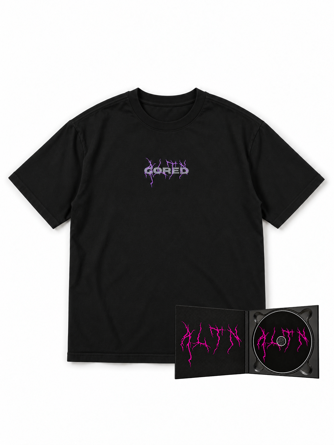 ZESTAW PŁYTA ALTN MIXTAPE + BLACK T-SHIRT - ALTANA X GORED