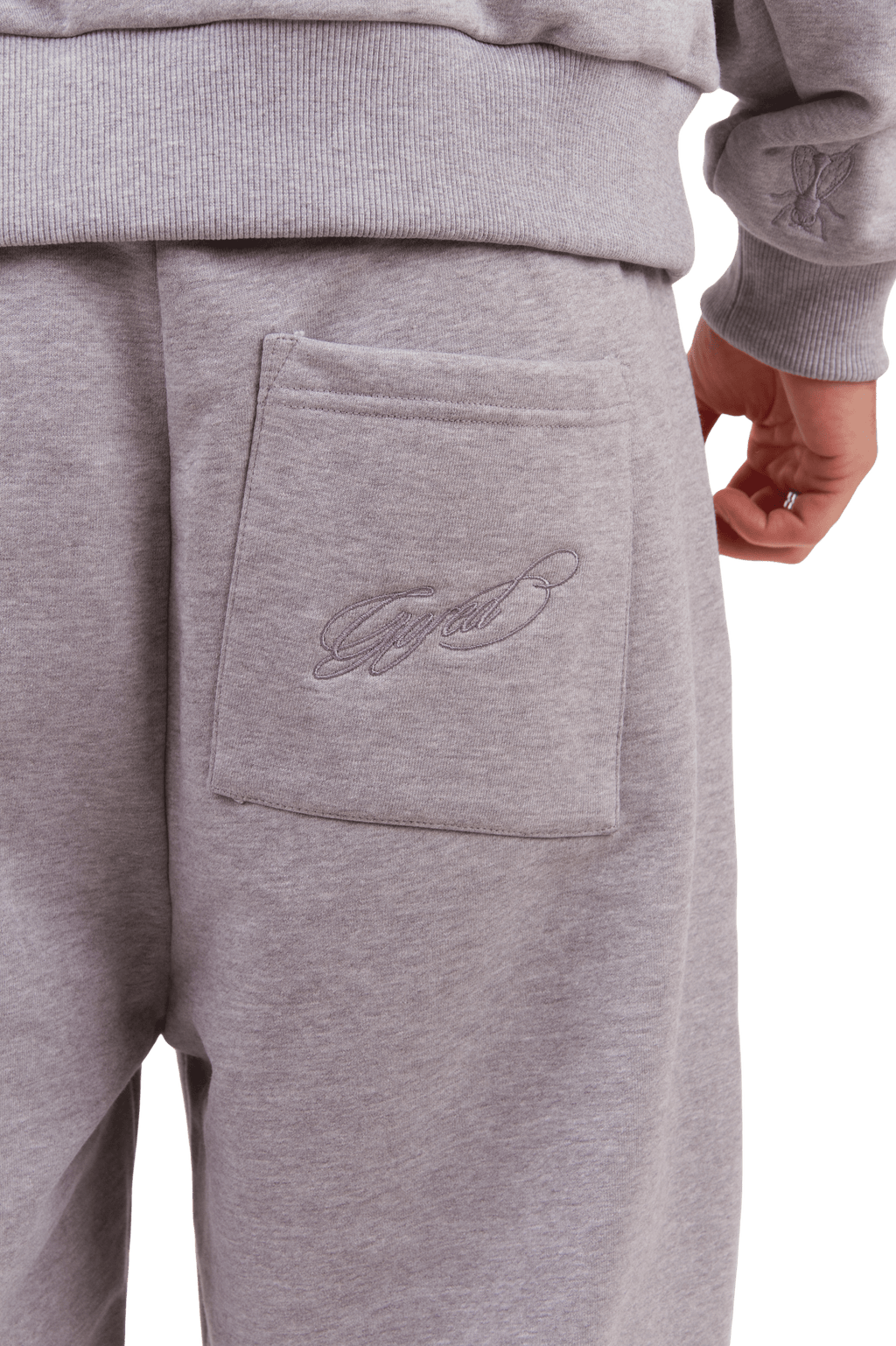HEAVY SWEATPANTS - GREY MELANGE